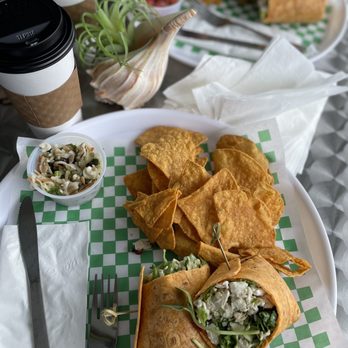 Papa Kwans - Greek Wrap and cappuccino) - Breakfast & Brunch Near Me - Juno Beach, Florida Papa Kwans - Greek Wrap and cappuccino) - Breakfast & Brunch Near Me - Juno Beach, Florida