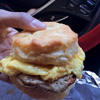Brown Butter - Biscuit with Turkey Sausage and Eggs - Coffee & Tea Near Me - Brooklyn, New York