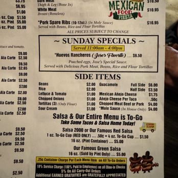 Conejitos Place - food menu - Mexican Near Me - Milwaukee, Wisconsin