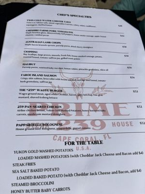Menu photo 6 Prime 239 Steakhouse Cape Coral, FL Menu photo 6 Prime 239 Steakhouse Cape Coral, FL
