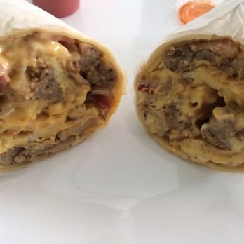 Baldwin Bagels - American Breakfast Burrito add sausage ! - Bagels Near Me - Parsippany, New Jersey Baldwin Bagels - American Breakfast Burrito add sausage ! - Bagels Near Me - Parsippany, New Jersey