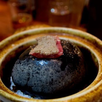 Uchi Austin - Cooking Wagyu on a Rock - "Hot Rock" - Sushi Bars Near Me - Austin, Texas