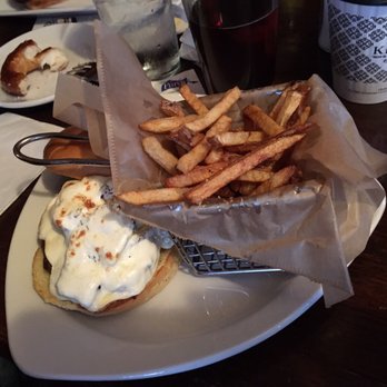Blowing Rock Brewing - Bison Burger  and fries. - Breweries Near Me - Blowing Rock, North Carolina