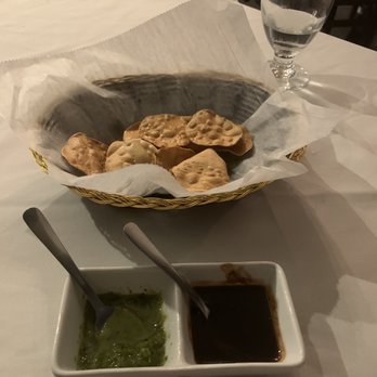 Bombay River - Nice way to start a meal the green sauce is a little spicy and the brown sauce is nice and sweet - Indian Near Me - Red Bank, New Jersey Bombay River - Nice way to start a meal the green sauce is a little spicy and the brown sauce is nice and sweet - Indian Near Me - Red Bank, New Jersey
