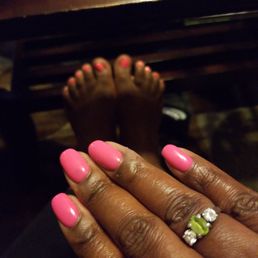 Cocanails Upscale Salon - Gel mani & Mango pedi. - Nail Salons Near Me - Austell, Georgia