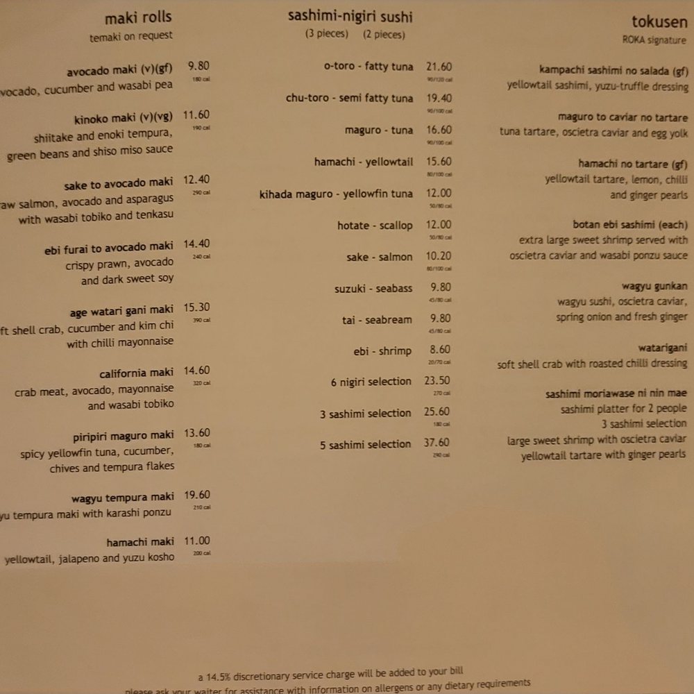 ROKA Canary Wharf - Japanese Near Me - London, XGL ROKA Canary Wharf - Japanese Near Me - London, XGL