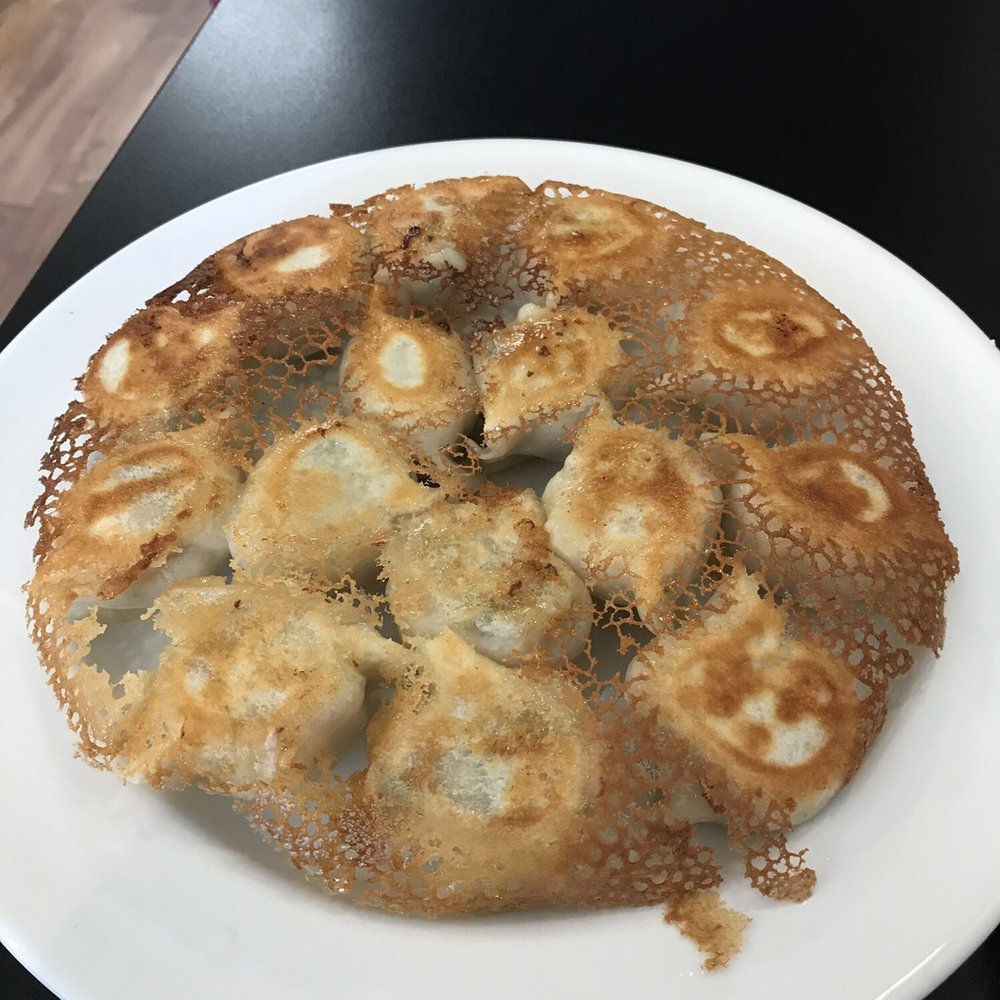 I know my pic looks weird but they flip the fried dumplings so the fried side is up. Aside from that OMG AMAZING! Going back for dinner!