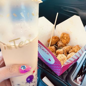 i-Tea - B4. Milk Tea Tofuhua Redbean Y1. Basil Popcorn Chicken - Juice Bars & Smoothies Near Me - Castro Valley, California
