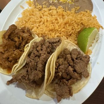 Taco Exxpress - 3 taco plate - Mexican Near Me - Rocklin, California