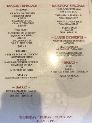 Menu photo 1 Uncle Chet's BBQ & Catering Jefferson, GA Menu photo 1 Uncle Chet's BBQ & Catering Jefferson, GA