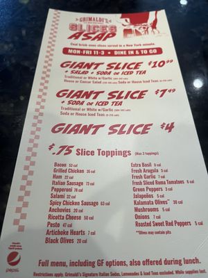 Menu photo 2 Grimaldi's Pizzeria Overland Park, KS