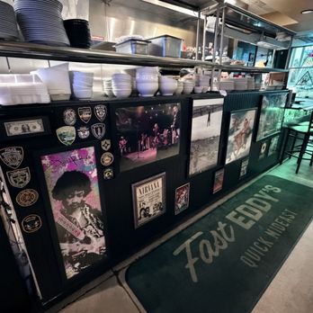 Fast Eddy's Quick Mideast - This shop has its own identity - really! The decor on the walls are filled with posters and pics of great hard rockers of the past. - Middle Eastern Near Me - Jacksonville, Florida