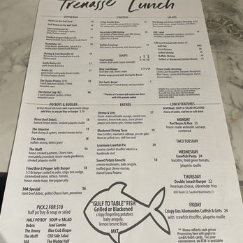 Trenasse - Menu - Wine Bars Near Me - New Orleans, Louisiana Trenasse - Menu - Wine Bars Near Me - New Orleans, Louisiana