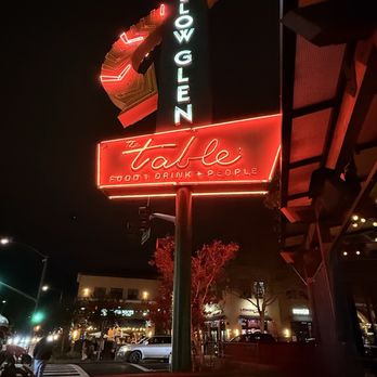 The Table - Fireplace and sign - New American Near Me - San Jose, California