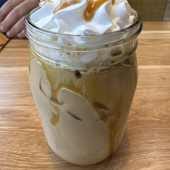 Broken Yolk Cafe - Iced Messy Caramel Latte - American Near Me - Phoenix, Arizona Broken Yolk Cafe - Iced Messy Caramel Latte - American Near Me - Phoenix, Arizona