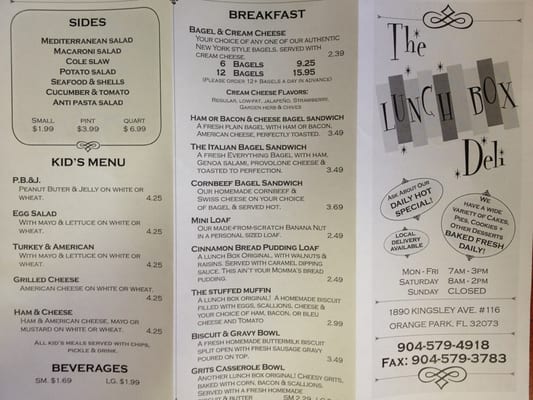 Menu photo 6 The Lunchbox Deli Orange Park, FL Menu photo 6 The Lunchbox Deli Orange Park, FL