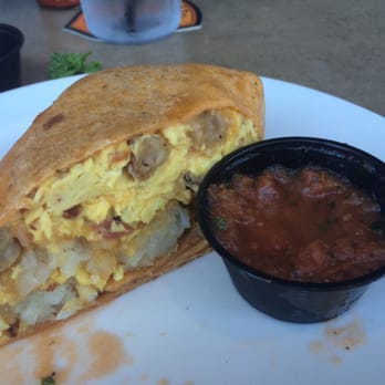 Pillbox Tavern - Pillbox Breakfast Burrito- tomato basil tortilla makes it amazing - American Near Me - Solana Beach, California Pillbox Tavern - Pillbox Breakfast Burrito- tomato basil tortilla makes it amazing - American Near Me - Solana Beach, California