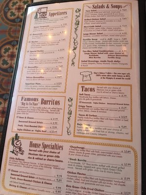 Menu photo 5 Chuy's Fort Worth, TX