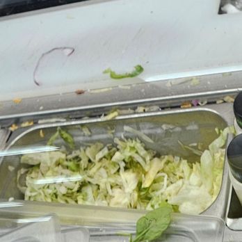 Subway - Extremely bad lettuce this is one of multiple containers of veggies that were fully turned - Sandwiches Near Me - Chouteau, Oklahoma Subway - Extremely bad lettuce this is one of multiple containers of veggies that were fully turned - Sandwiches Near Me - Chouteau, Oklahoma
