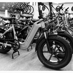 E-bikes.