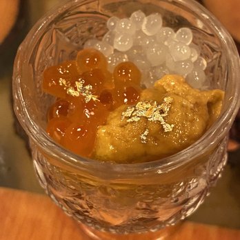 Moltan Roll Bar + Sake - Uni scooter. Skipped the raw eggs not my thing - Japanese Near Me - Vancouver, British Columbia