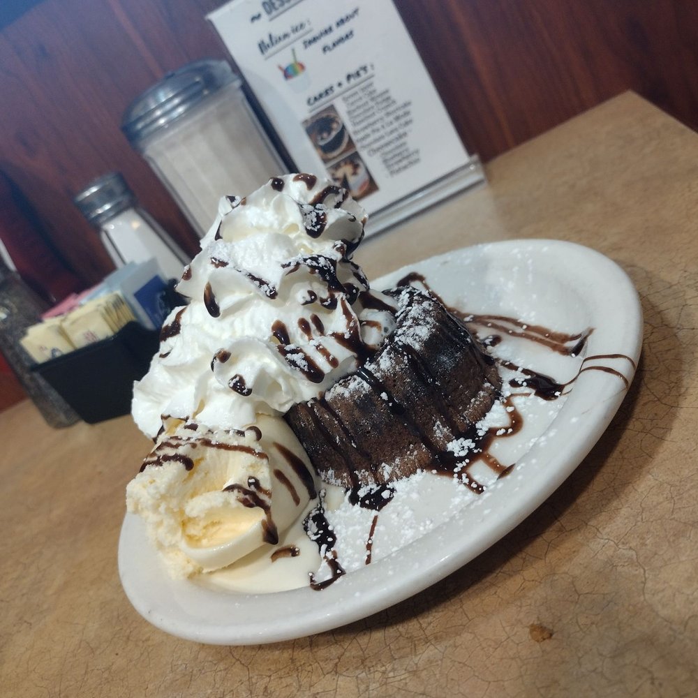 Hogan's Family Diner - Chocolate Lava Cake With Vanilla Ice Cream - Diners Near Me - Stony Point, New York