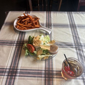 Roosters Bar N Grill - Manhattan With Salad And Sweet Potato Fries - Venues & Event Spaces Near Me - Bloomingdale, Illinois Roosters Bar N Grill - Manhattan With Salad And Sweet Potato Fries - Venues & Event Spaces Near Me - Bloomingdale, Illinois