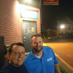 Corner Pocket Cafe - Outside front door.