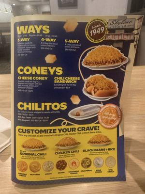 Menu photo 1 Skyline Chili Mason, OH