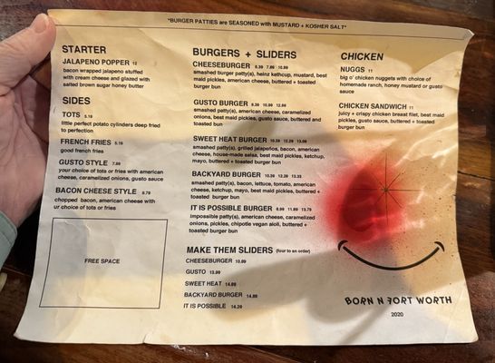Menu photo 6 GUSTOS burgers N stuff Fort Worth, TX