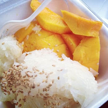 Thai Express - Coconut sticky rice with ripe mango - Thai Near Me - Cincinnati, Ohio Thai Express - Coconut sticky rice with ripe mango - Thai Near Me - Cincinnati, Ohio