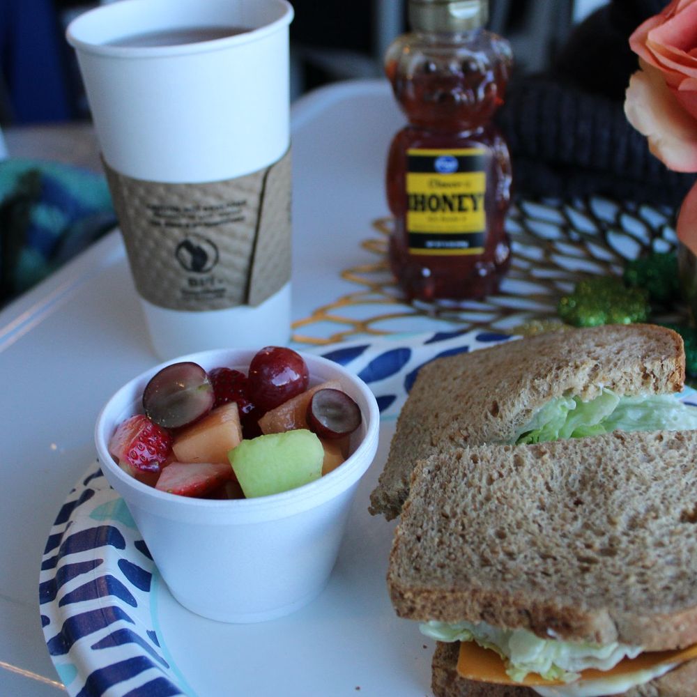 The Fudge Pot - Veggie sandwich, fruit and tea. Also some shamrocks for St. Patrick's Day. - Gift Shops Near Me - Fairbanks, Alaska The Fudge Pot - Veggie sandwich, fruit and tea. Also some shamrocks for St. Patrick's Day. - Gift Shops Near Me - Fairbanks, Alaska