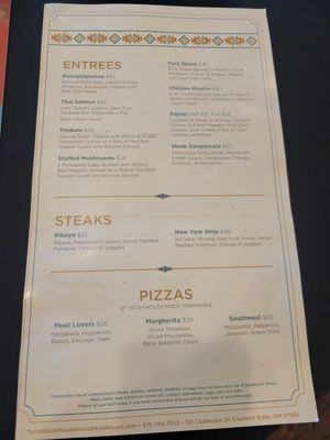 Menu photo 4 The Club Restaurant Elephant Butte, NM