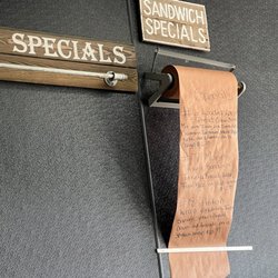 Sandwich specials on the rundown menu!