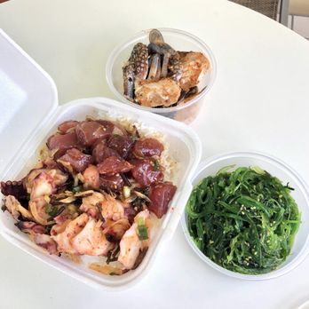 Ono Seafood - Poke, Spicy Blue Crab and Seaweed Salad - Seafood Near Me - Honolulu, Hawaii Ono Seafood - Poke, Spicy Blue Crab and Seaweed Salad - Seafood Near Me - Honolulu, Hawaii