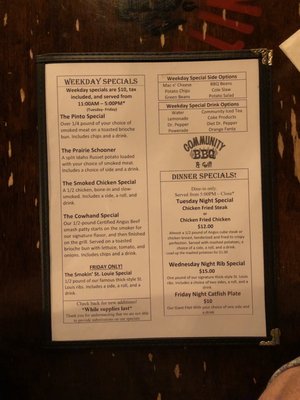 Menu photo 4 Community BBQ and Grill Rockwall, TX