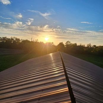 Absolute Roofing - Metal barn roof installation in Richmond, IL. Only thing left for Absolute Roofing's experts to finish in this photo is the ridge. - Roofing Near Me - Twin Lakes, Wisconsin Absolute Roofing - Metal barn roof installation in Richmond, IL. Only thing left for Absolute Roofing's experts to finish in this photo is the ridge. - Roofing Near Me - Twin Lakes, Wisconsin