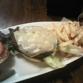 Thunder Burger & Bar - love me tender signature burger:: 100% kobe beef, gruyère cheese, lettuce, tomato, house remoulade sauce. with thunder fries. - Burgers Near Me - Washington, DC, District of Columbia Thunder Burger & Bar - love me tender signature burger:: 100% kobe beef, gruyère cheese, lettuce, tomato, house remoulade sauce. with thunder fries. - Burgers Near Me - Washington, DC, District of Columbia