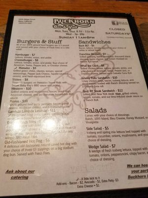 Menu photo 3 Buckhorn Bar & Grill Dixon, CA Menu photo 3 Buckhorn Bar & Grill Dixon, CA
