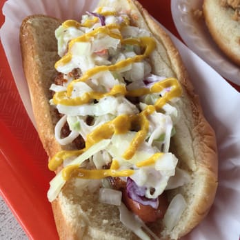 Capt'n Franks - Chicago dog -- chili, mustard, onion, slaw - Hot Dogs Near Me - Kitty Hawk, North Carolina