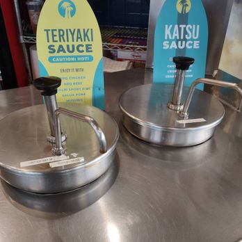 Ono Hawaiian BBQ - Sauce Bar Kept Hot -- No Extra Charge - Barbeque Near Me - Temple City, California