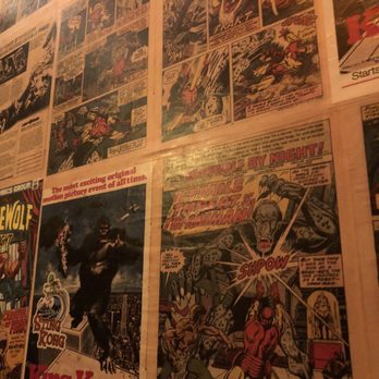 Werewolf - Bathroom comic book wallpaper - Breakfast & Brunch Near Me - San Diego, California Werewolf - Bathroom comic book wallpaper - Breakfast & Brunch Near Me - San Diego, California