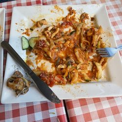 Elita Restaurant Canmore - Chicken pasta....worse than microwaved chef boyardee...24.99?? What a joke
