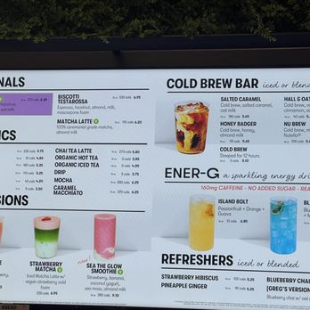 Gregorys Coffee - Menu as of 2.21.25 - Coffee & Tea Near Me - Milpitas, California