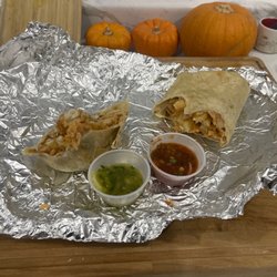 Diana's Restaurant - Vegan burrito. Beans rice French fries.