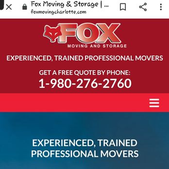 Fox Moving and Storage - Movers Near Me - Charlotte, North Carolina