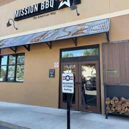 Exterior outside entrance of Mission BBQ - Brandon, Florida Exterior outside entrance of Mission BBQ - Brandon, Florida