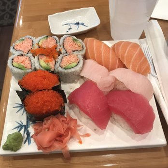 Yoyogi Sushi - sushi combo and tobiko (flying fish roe) - Sushi Bars Near Me - Gaithersburg, Maryland Yoyogi Sushi - sushi combo and tobiko (flying fish roe) - Sushi Bars Near Me - Gaithersburg, Maryland