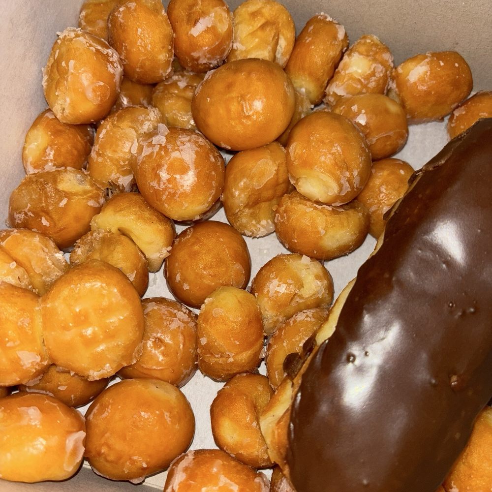 Donut holes and chocolate bar!