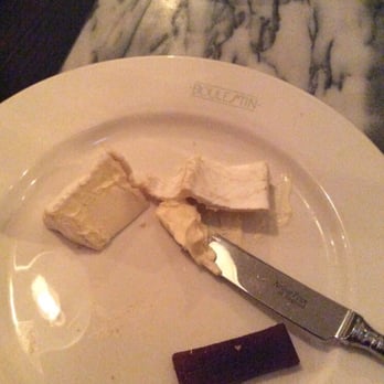 Boulestin - What's left of my cheese course. Brillat-Savarin cheese and quince paste. - French Near Me - London, XGL
